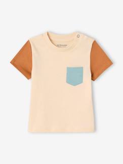 -T-shirt colorblock bébé manches courtes