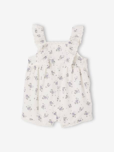Bébé-Salopette, combinaison-Combishort cérémonie en plumetis bébé