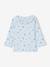 T-shirt bébé en maille côtelée manches longues bleu ciel+rose pâle 1 - vertbaudet enfant 