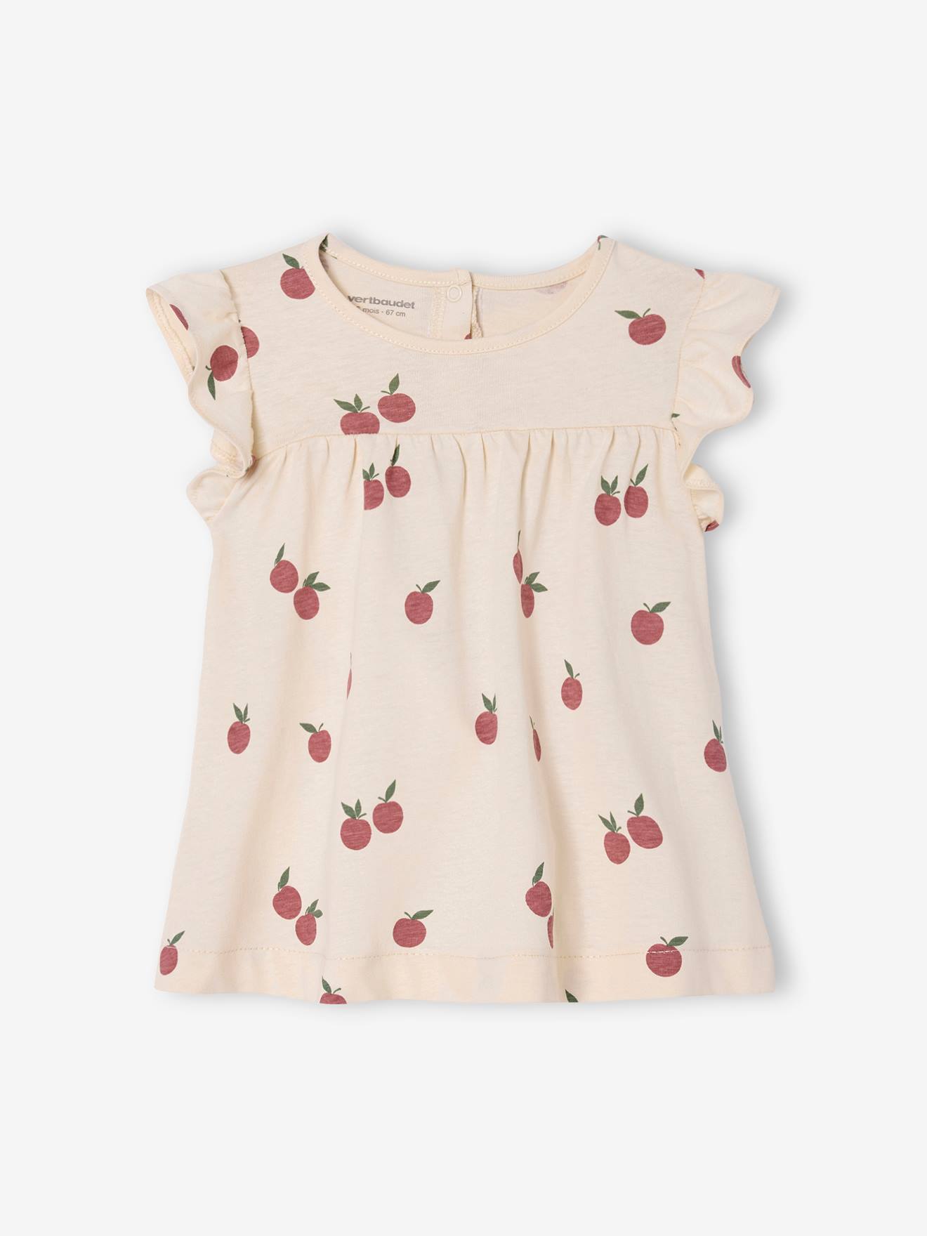 Robe bébé en jersey BASICS vanille