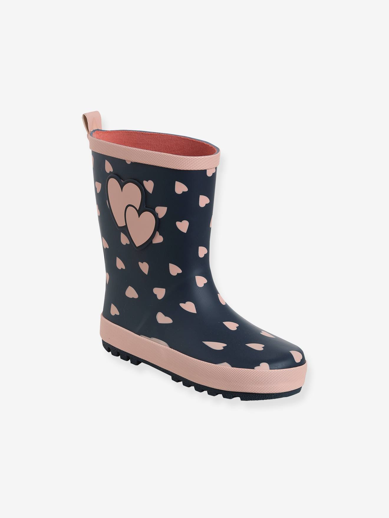 Botte de pluie caoutchouc imprimé enfant bleu imprimé