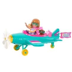 Jouet-Barbie-Chelsea Can Be…-Avion et poupée-Coffret avec accessoires HTK38