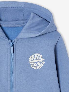 Sweat à Capuche Garçon Bleu Colorblock 13-14 Ans – Coton, Style Pull