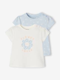 -Lot de 2 t-shirts Basics bébé manches courtes