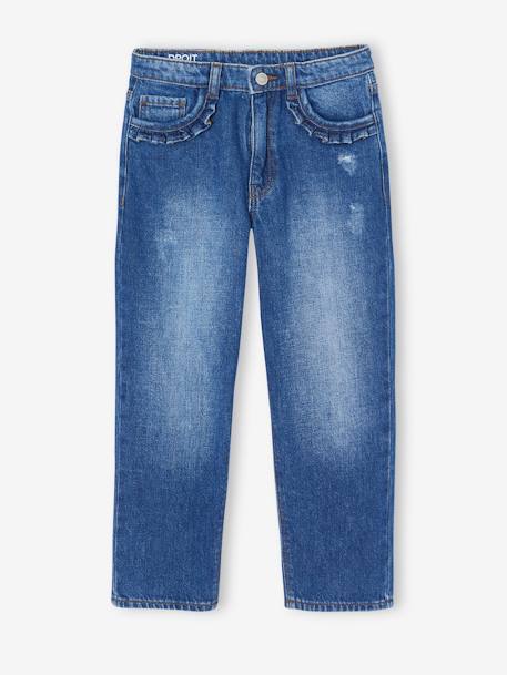 Fille-Pantalon-Jean fille droit MorphologiK tour de hanches Medium