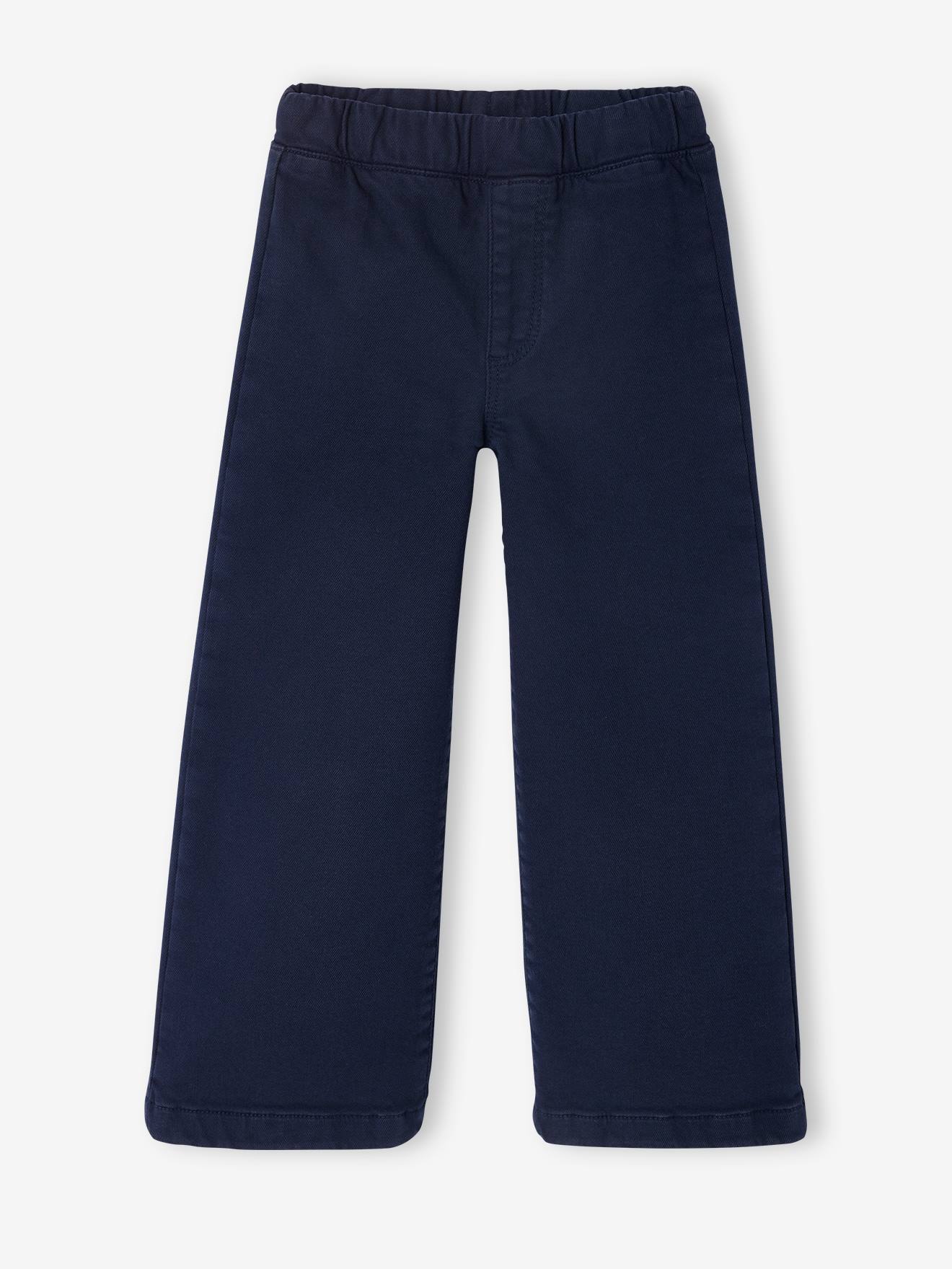 Tregging large Basics fille marine