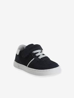 Chaussures-Baskets bébé garçon cuir à scratchs