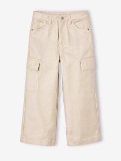 Pantalon cargo large irisé fille  - vertbaudet enfant
