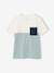 T-shirt garçon coloblock manches courtes ardoise+menthe+orange+vert anglais 10 - vertbaudet enfant 