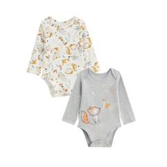 Bébé-Body-Lot de 2 bodies bébé manches longues Petit Loup