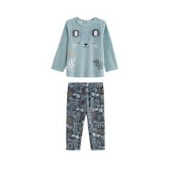 Bébé-Pyjama, surpyjama-Pyjama bébé 2 pièces en velours Félintrépide