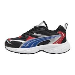 -Basket Junior - Puma - Morphic Techie - Noir/Multi - Lacets - Confort Exceptionnel