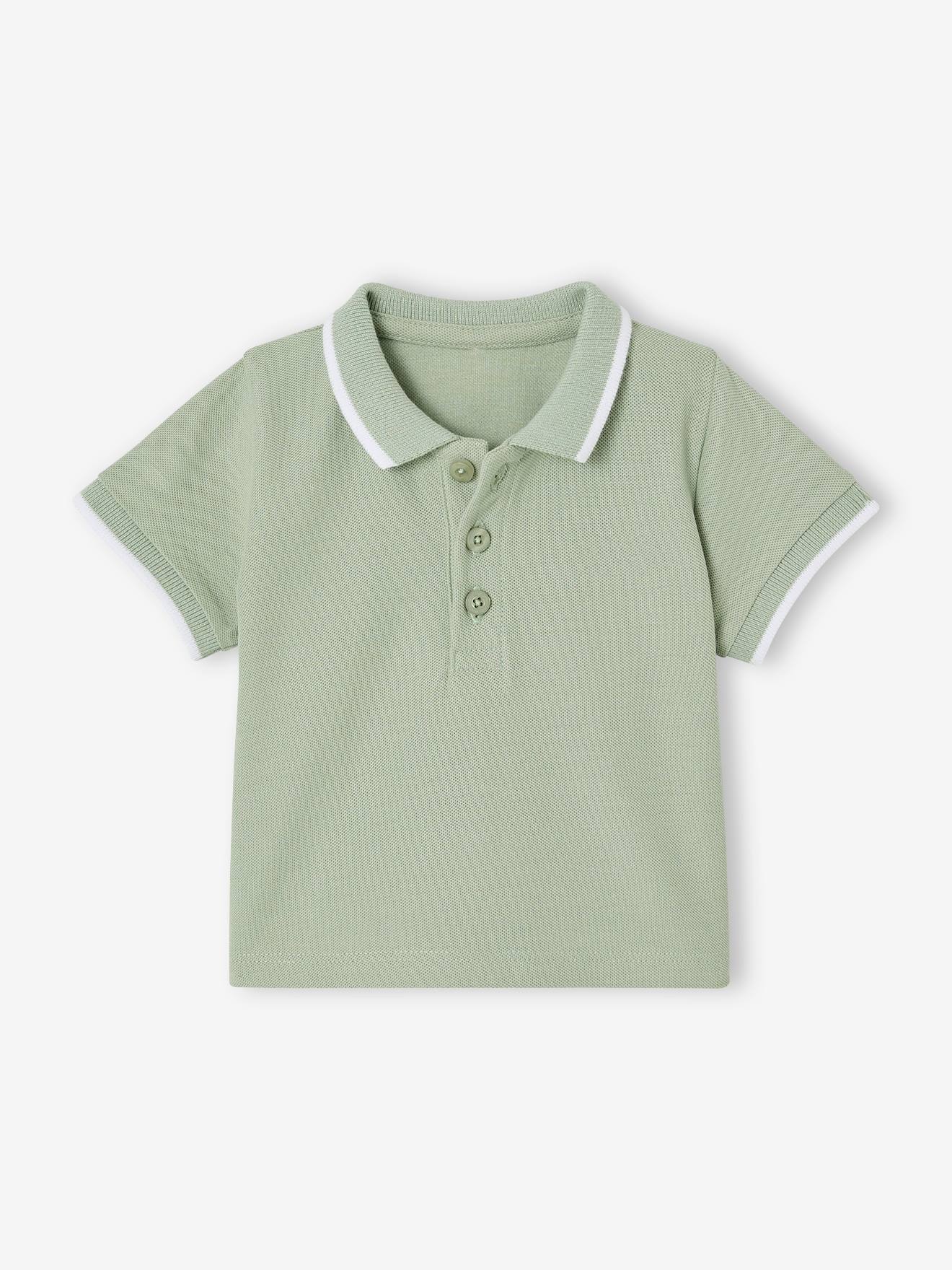 Polo bébé personnalisable vert sauge