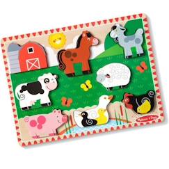 Jouet-Melissa & Doug - Chunky puzzle Animaux de la ferme