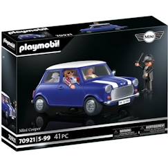 Jouet-PLAYMOBIL 70921 Mini Cooper, Classic cars, Adulte, Voiture de collection