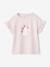T-shirt fille motif fantaisie manches courtes volantées anthracite+jaune pâle+marine+rose pâle 13 - vertbaudet enfant 