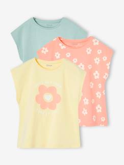 -Lot de 3 T-shirts Basics fille manches courtes