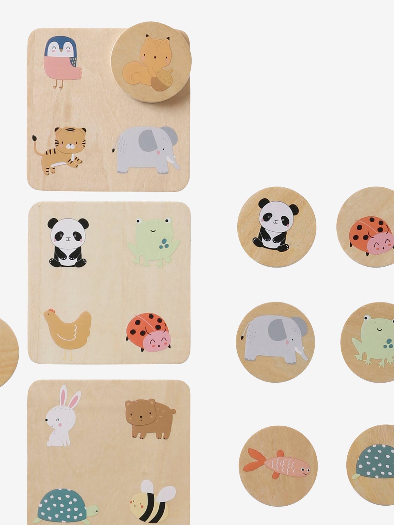 Loto des animaux en bois FSC® bois (Vertbaudet) - Image 1