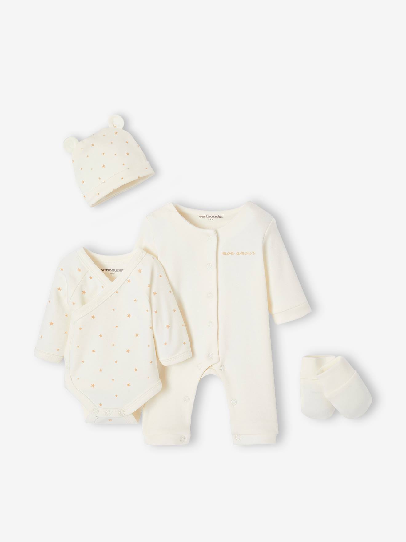 Ensemble naissance 4 pices bb spcial prmatur coffret cadeau cru 39 €