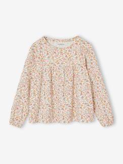 -T-shirt forme blouse imprimé fille