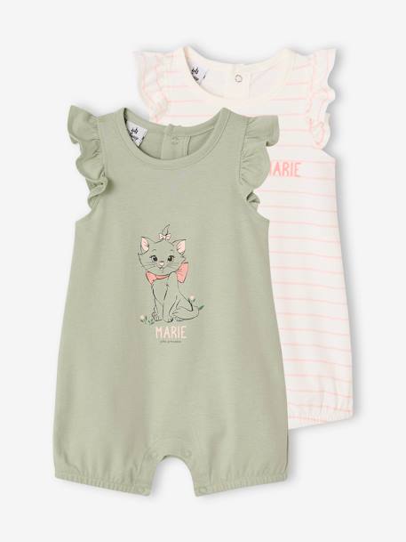 Bébé-Lot de 2 Bodies Combinaisons bébé Disney® Marie Les Aristochats