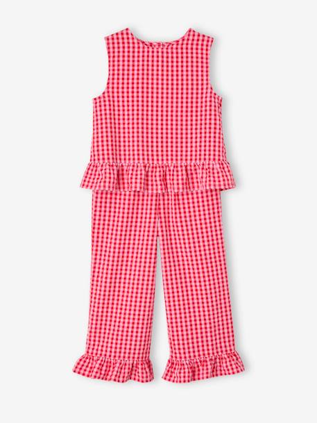 Fille-Ensemble fille blouse pantalon 7/8ème 