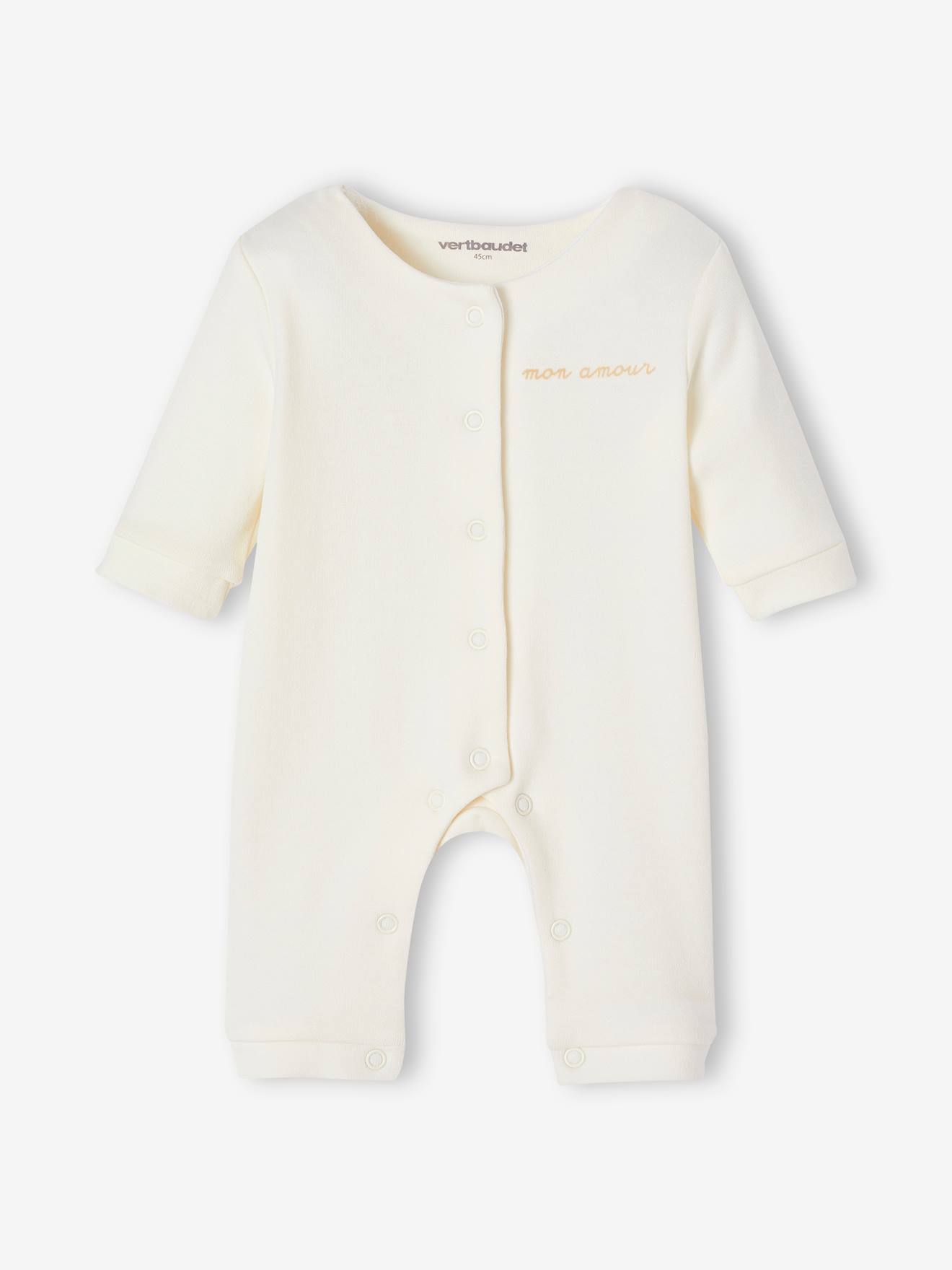 Ensemble naissance 4 pièces bébé spécial prématuré coffret cadeau écru (Vertbaudet) - Image 1