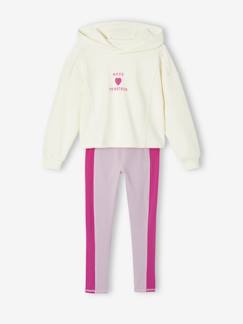 -Ensemble sport sweat capuche + legging fille