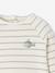 Ensemble bébé sweat et pantalon BEIGE CLAIR RAYE+rose pâle 6 - vertbaudet enfant 