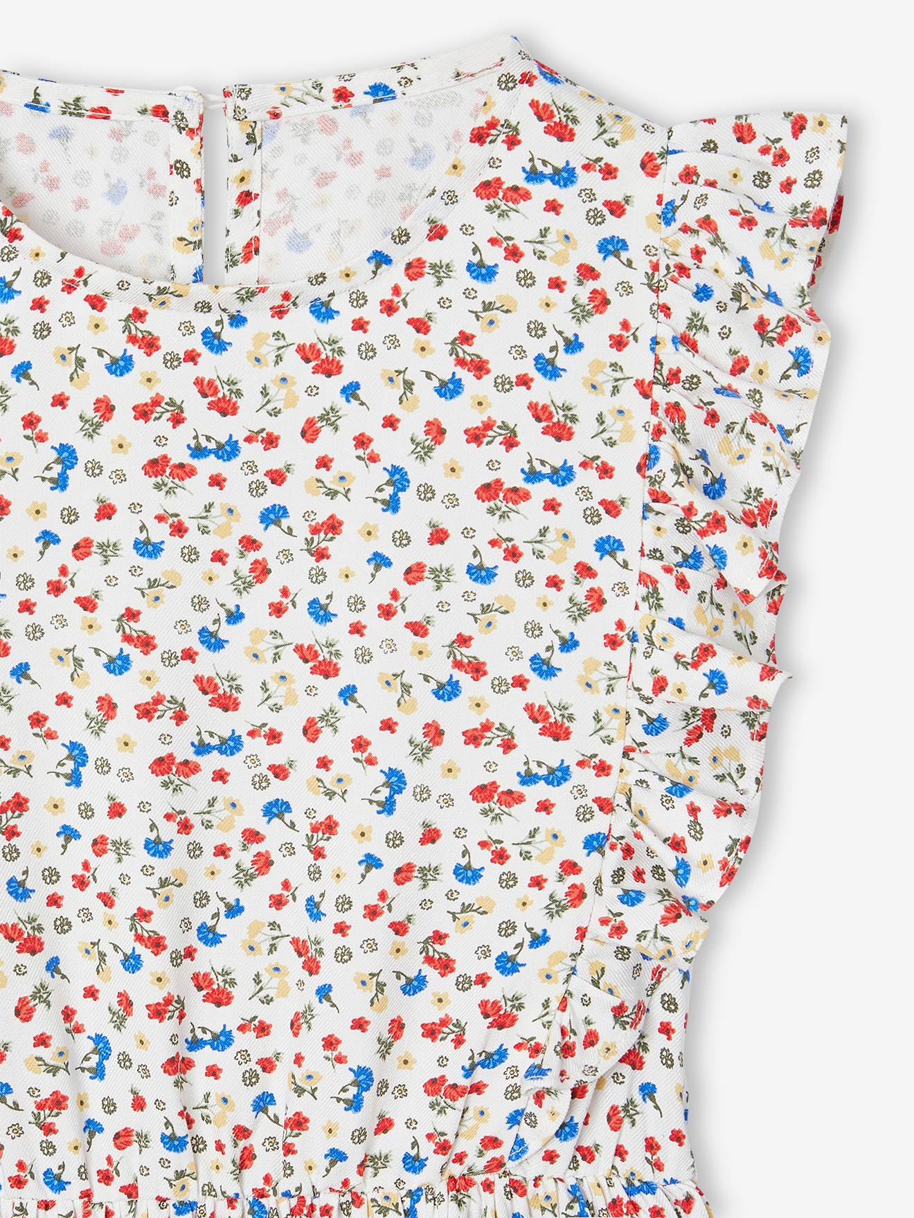 Robe Bébé Fille Good Lad Imprimé Vichy Fleuri - Taille 12 Mois - Sarcelle Et Blanc