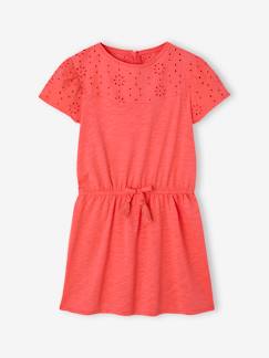 -Robe détails en broderie anglaise fille
