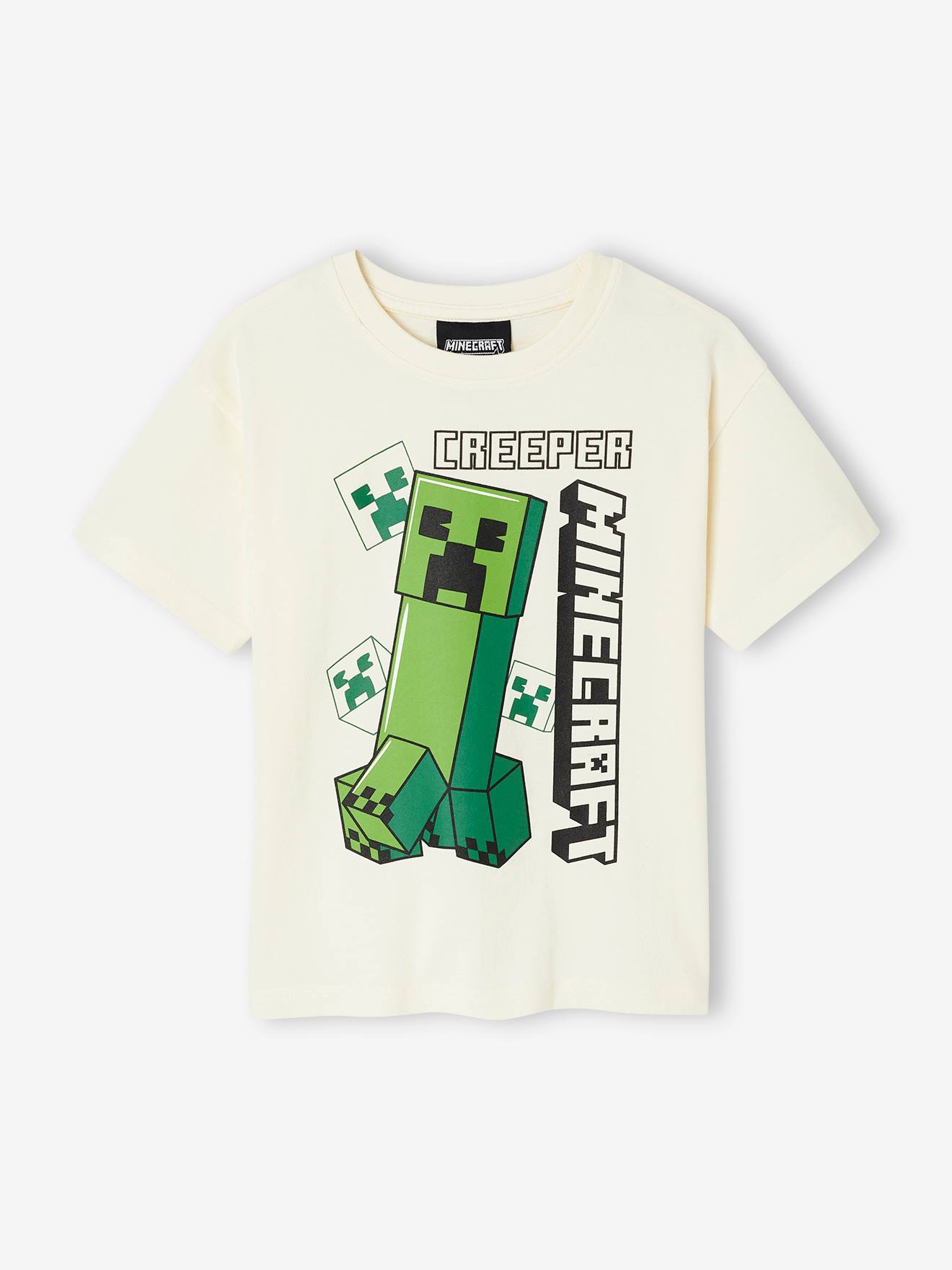 Tee-shirt Minecraft® Creeper écru