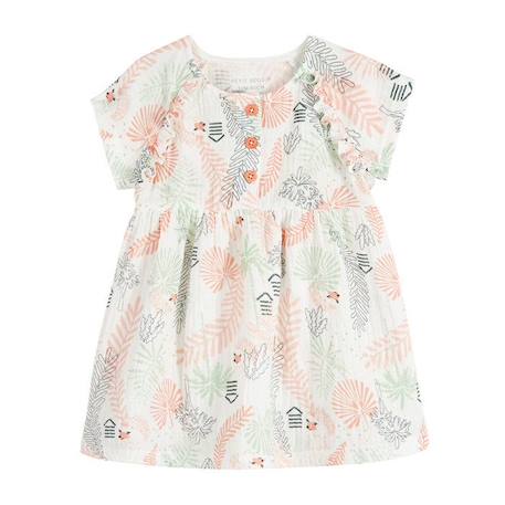 Bébé-Robe bébé fille en gaze de coton Cilaos