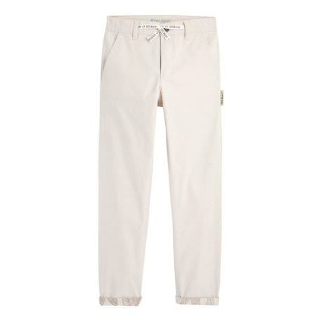 Garçon-Pantalon enfant Biarritz - PETIT BEGUIN - Slim - 9 - 10 Ans - Ecru - Blanc