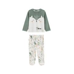 -Pyjama bébé - Merlin - 2 pièces - Velours - Antidérapants - Hiver