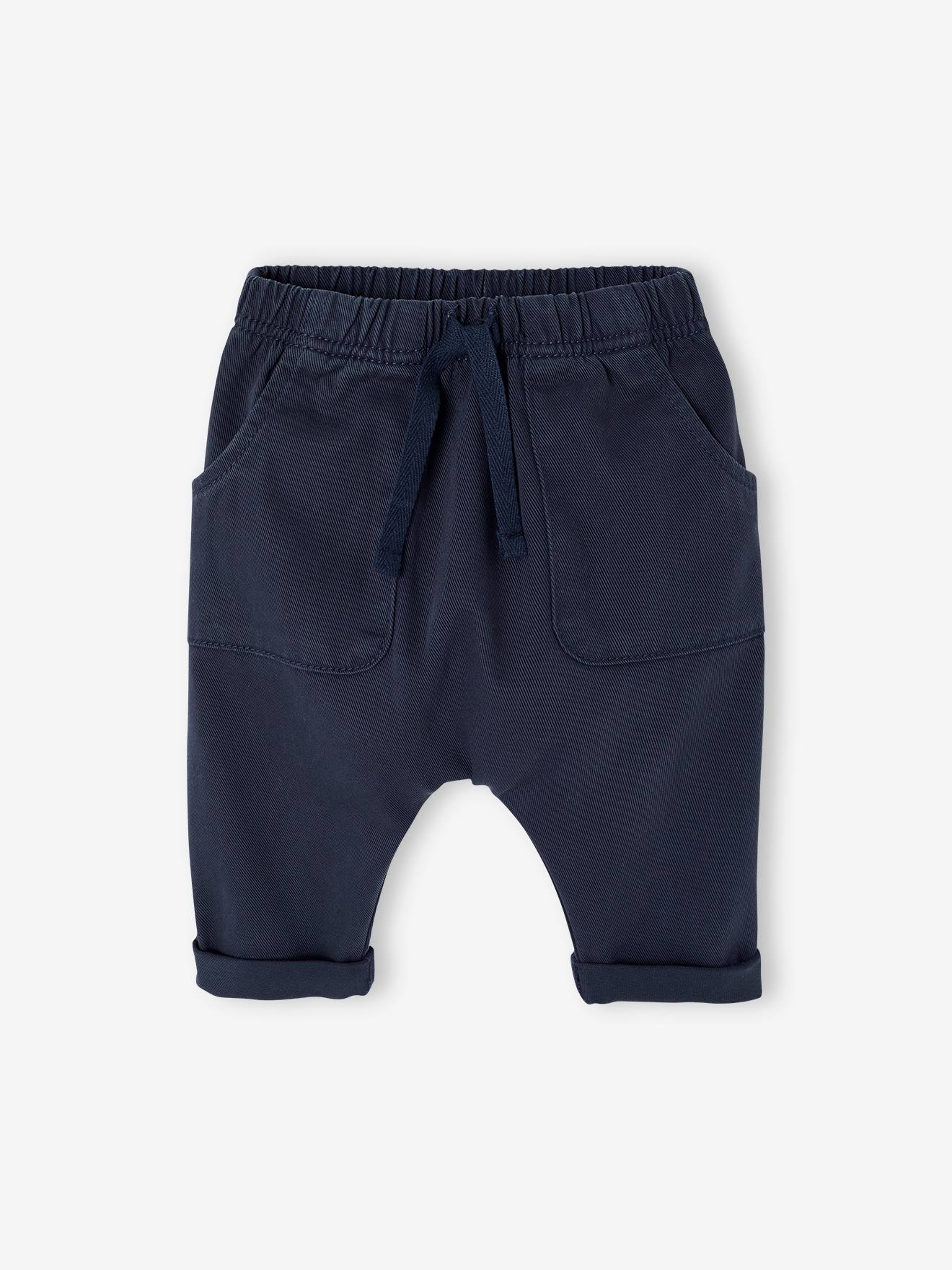 Pantalon naissance en sergé marine