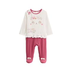 -Pyjama bébé - Alba - Grenouillère - 95% coton - Effet 2-en-1 - Label OEKO-TEX