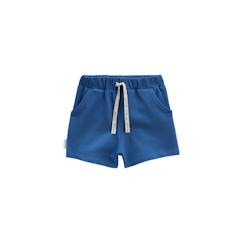 -Short bébé - Gamboa - Bleu roi - 100% coton - Taille élastiquée - Poches pratiques