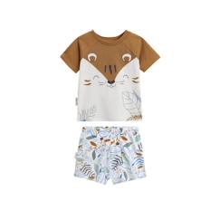 -Pyjama enfant - Garden Party - 100% coton - Imprimé tigre - Label OEKO-TEX - Manches courtes