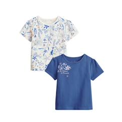 -Lot de 2 t-shirts bébé manches courtes Océan d'amour