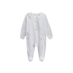 -Pyjama bébé - Frimousse - Ouverture zippée - Moufles retroussables - 95% coton - Mixte