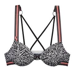 -Soutien-gorge avec coque moulée et ouverture devant Rumba - PETIT BEGUIN - Fille - Noir - Avec armatures