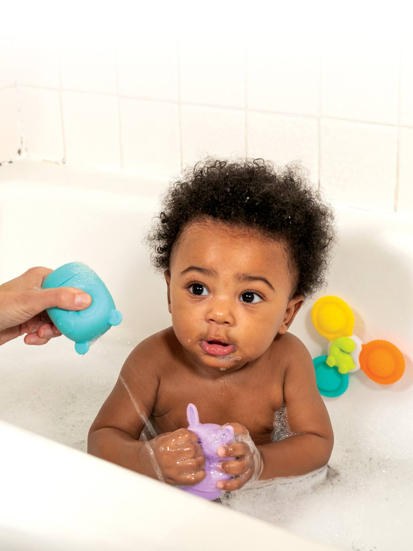 Coffret de Bain en silicone multicolore (Infantino) - Image 1
