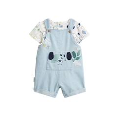 -Ensemble salopette bébé en chambray et t-shirt Elliot