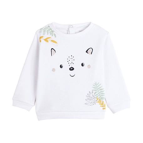 Bébé-Pull, gilet, sweat-Sweat bébé mixte en molleton Little Fox