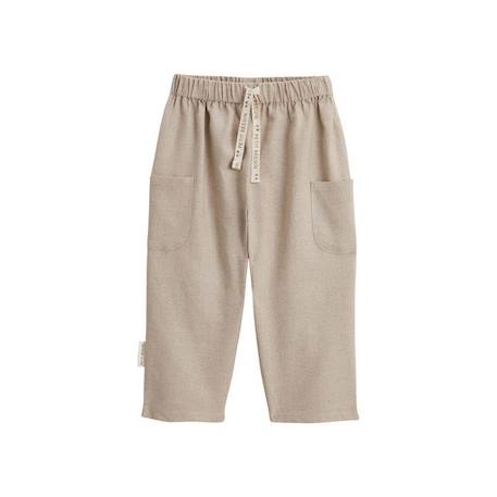 Bébé-Pantalon en lin mélangé Moka