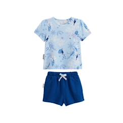 -Ensemble bébé t-shirt et short en gaze de coton Bella Chica