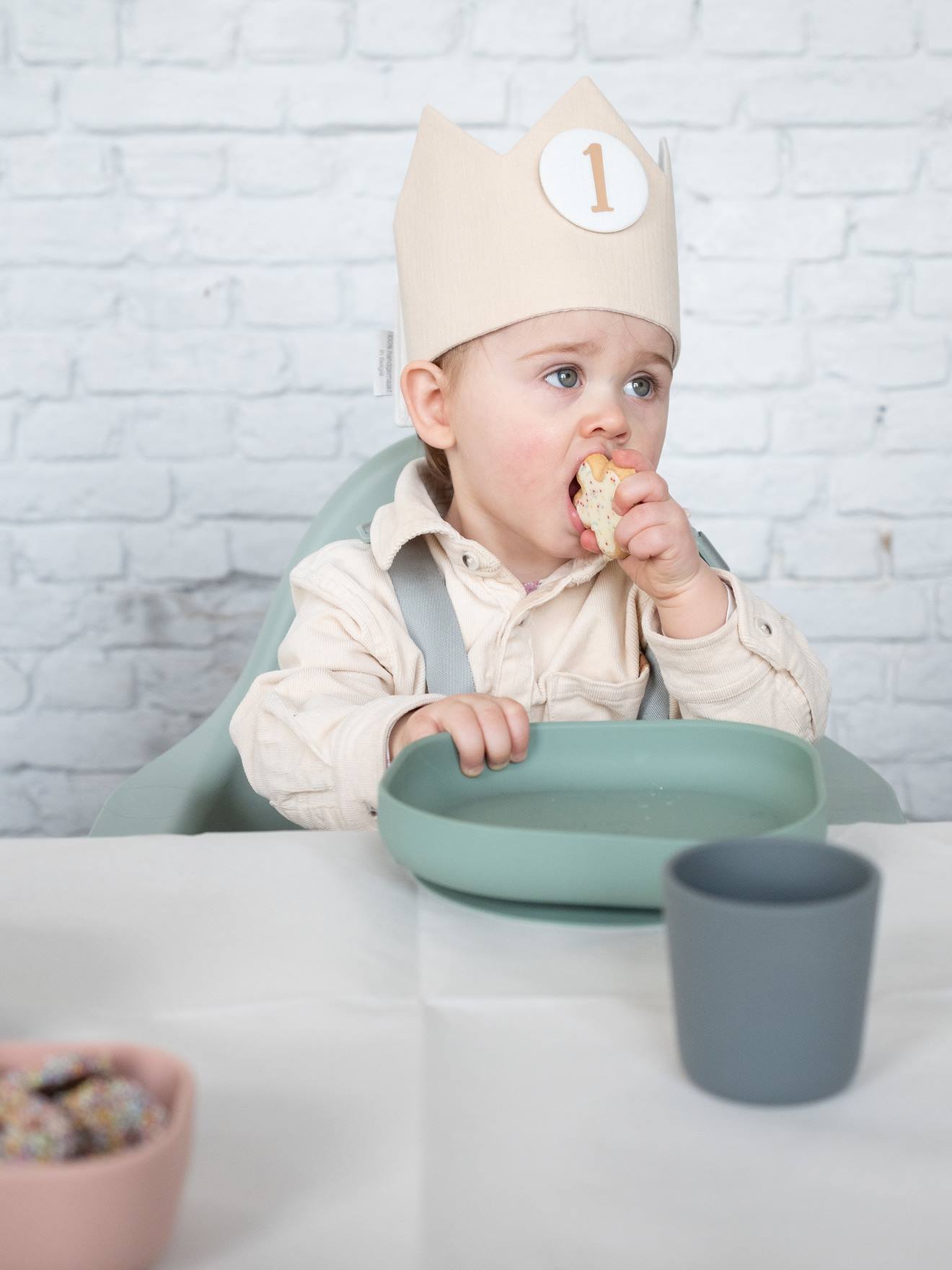 Assiette silicone avec ventouse vert (Béaba) - Image 2