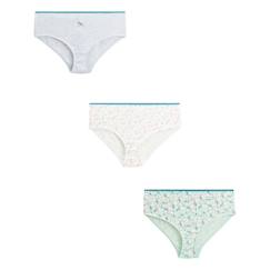 -Culottes Fille - Non spécifié - Lot de 3 - 100% Coton - Couleurs Fleuries - Confort Été