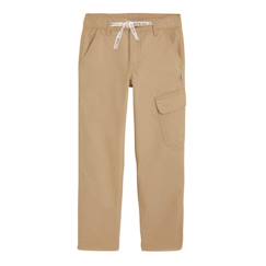 -Pantalon enfant - PETIT BEGUIN - Bambao - Coupe baroudeur - Couleur beige - Taille ajustable